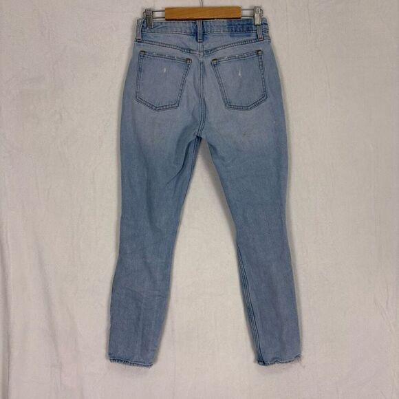 Abercrombie & Fitch The Skinny High Rise Distressed Knee Jeans Size 4 - Picture 8 of 12